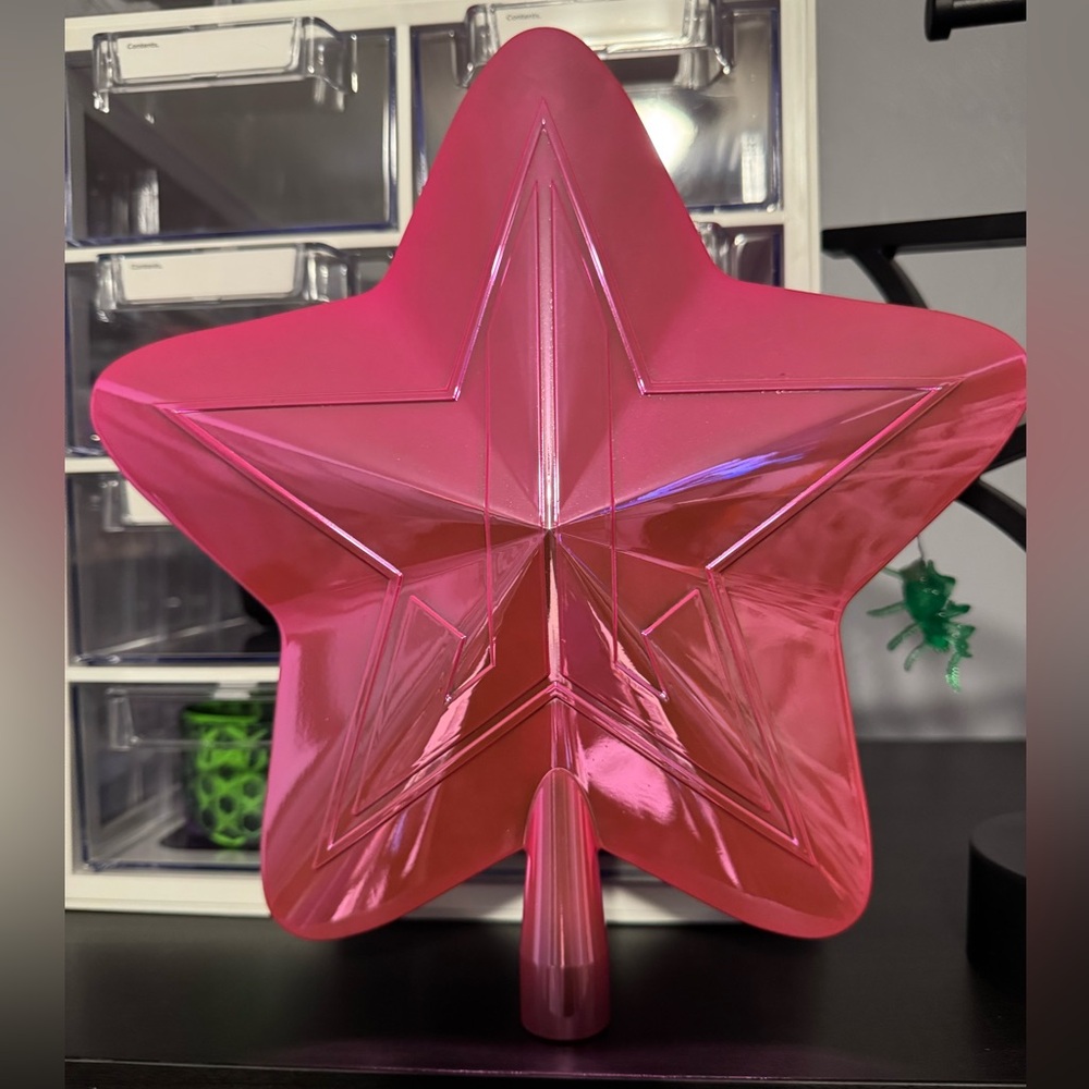 Jeffree Star pink Christmas tree topper